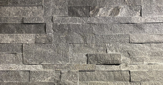 Quartzite Ledge Stone Veneer: Haven Grey: 4 sqft/box